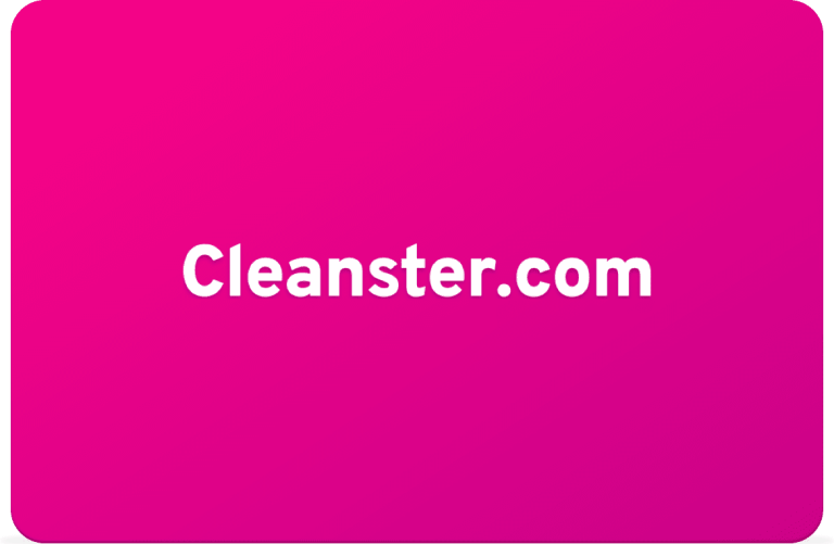 Karte mit Cleanster.com-Logo